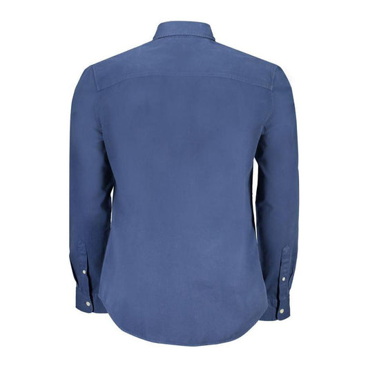North Sails Blue Cotton Shirt North Sails Dark Slate Blue