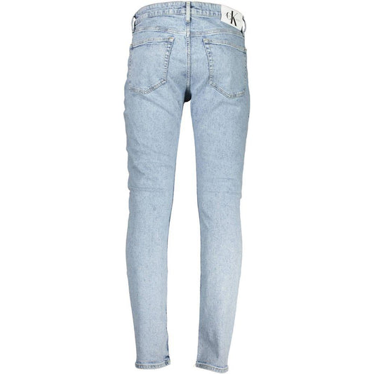 Calvin Klein Light Blue Cotton Men Jeans Calvin Klein Gray