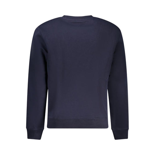 Napapijri Blue Cotton Sweater Napapijri Dark Slate Gray