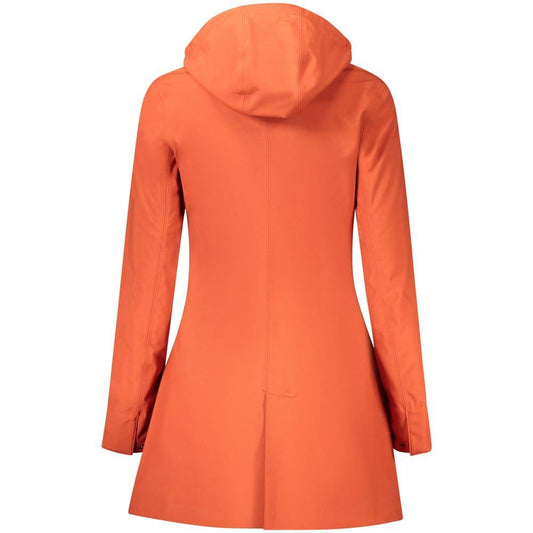 K-WAY Red Polyester Women Coat KW-34190-S