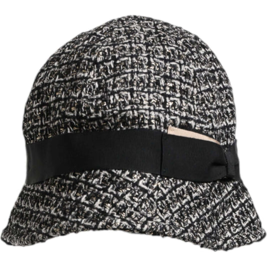 Dolce & Gabbana Black Cotton Blend Bucket Hat Dolce & Gabbana Dark Slate Gray