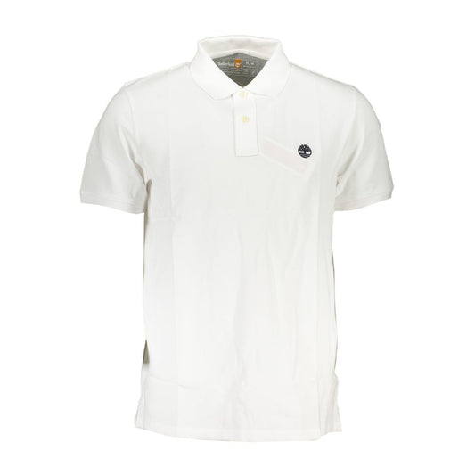 Timberland Bianco Cotton Men Polo Shirt