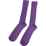 Dolce & Gabbana Purple Cotton Logo Over The Calf Socks SCS2243-L