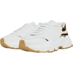 Dolce & Gabbana White Gold Daymaster Low Top Sneakers Shoes LA11770#5-41