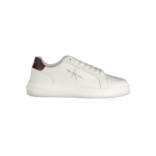 Calvin Klein White Polyester Sneaker Calvin Klein Light Gray