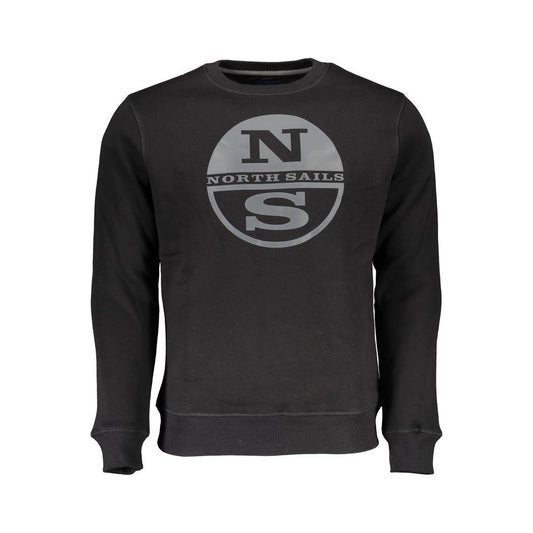 North Sails Black Cotton Men Sweater North Sails Dark Slate Gray