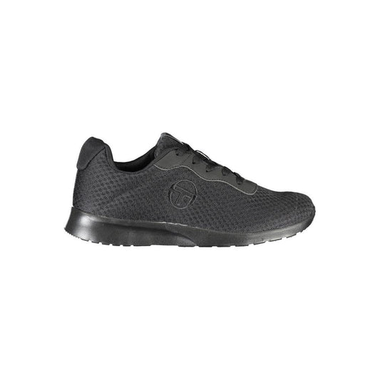 Sergio Tacchini Sleek Black Sneakers with Embroidered Detail Sergio Tacchini Dark Slate Gray
