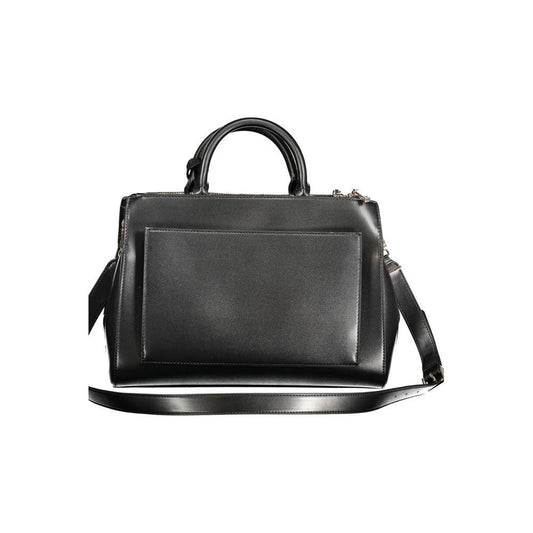 Guess Jeans Black Polyethylene Handbag Guess Jeans Dark Slate Gray