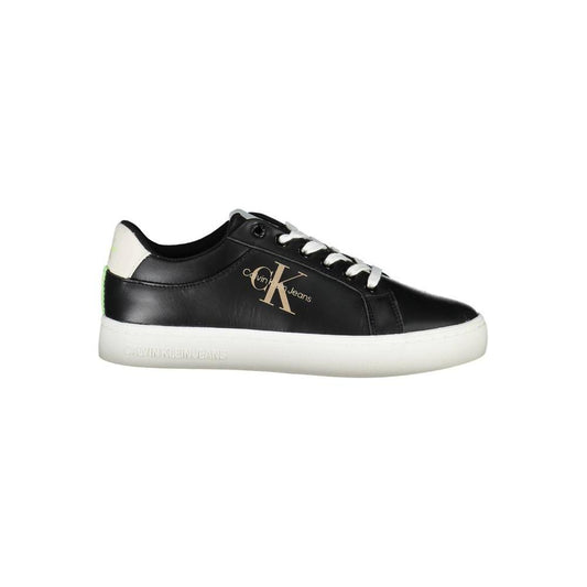Calvin Klein Black Polyester Women Sneaker Calvin Klein Dark Slate Gray