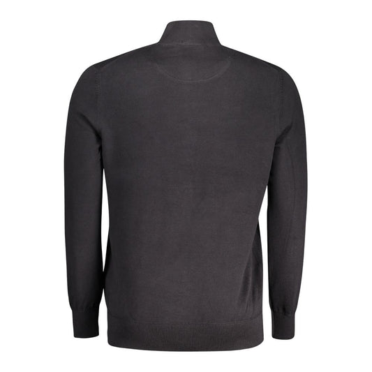 Timberland Black Cotton Men Cardigan Timberland Dark Slate Gray