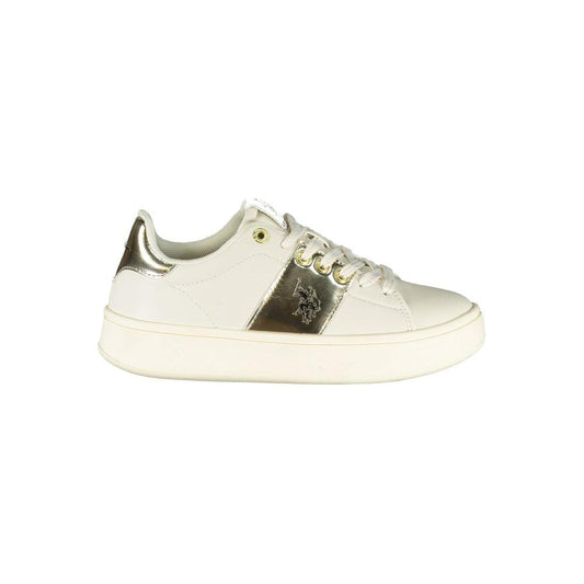 U.S. POLO ASSN. Beige Polyethylene Women Sneaker U.S. POLO ASSN. Antique White