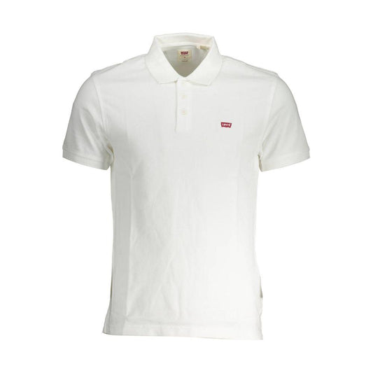 Levi's White Cotton Men Polo Levi's Light Gray