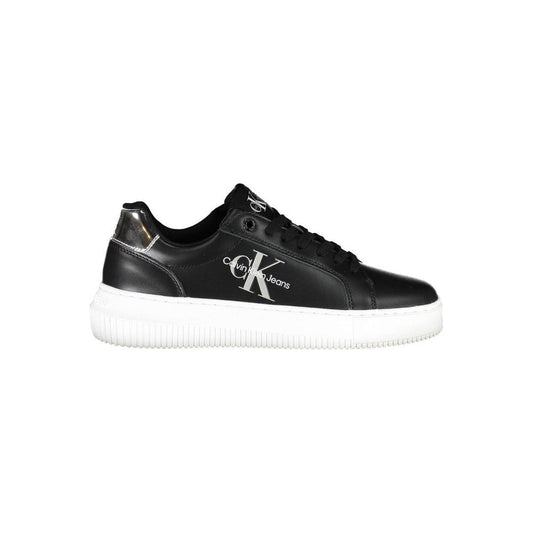 Calvin Klein Black Leather Women Sneaker Calvin Klein Lavender