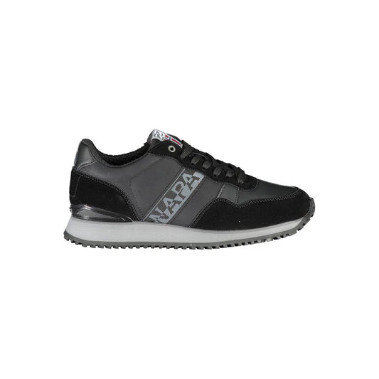 Napapijri Sleek Black Contrast Lace Sneakers Napapijri Dark Slate Gray