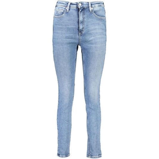 Calvin Klein Light Blue Cotton Women Jeans Calvin Klein Dark Gray
