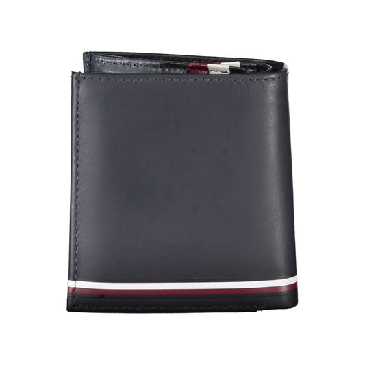 Tommy Hilfiger Blue Leather Men Wallet Tommy Hilfiger Dark Slate Gray