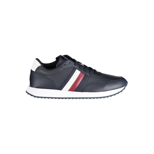 Tommy Hilfiger Blue Polyester Sneaker Tommy Hilfiger Dark Slate Gray