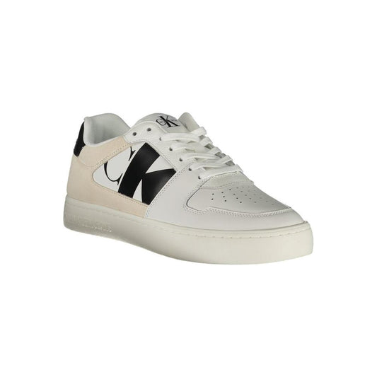 Calvin Klein White Polyester Sneaker Calvin Klein Gray