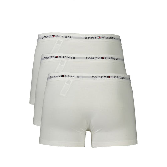 Tommy Hilfiger White Cotton Men Boxer Tommy Hilfiger Light Gray
