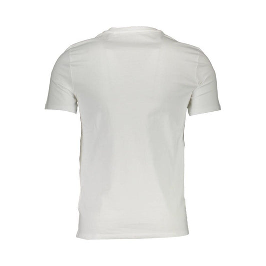 Guess Jeans White Cotton Men TShirt Guess Jeans Light Gray