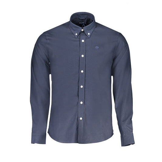 North Sails Blue Cotton Shirt North Sails Dark Slate Gray