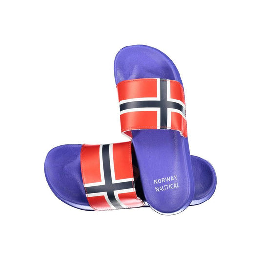 Norway 1963 Blue Plastic Men Sandal Norway 1963 Slate Blue