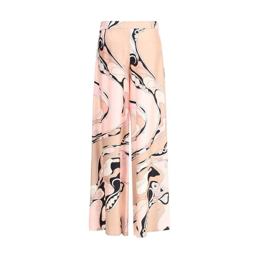 Emilio Pucci Orchid print silk Pants Emilio Pucci Bisque