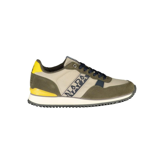 Napapijri Elegant Beige Lace-Up Sporty Sneakers Napapijri Dim Gray