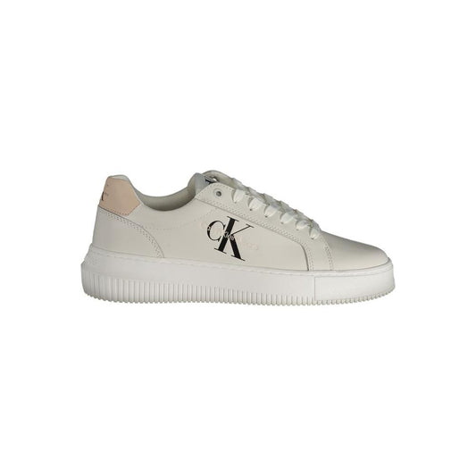 Calvin Klein White Polyester Sneaker Calvin Klein Gray