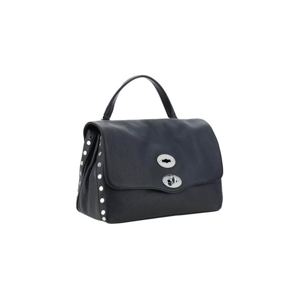 Front view with bag zipped and handles upright.