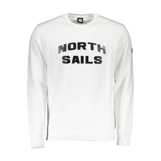 North Sails White Cotton Men Sweater North Sails White Smoke