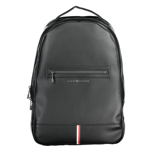 Tommy Hilfiger Black Polyethylene Men Backpack Tommy Hilfiger Dark Slate Gray