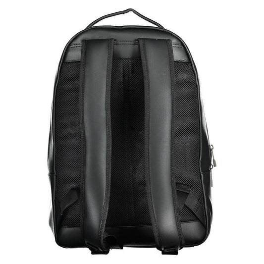 Tommy Hilfiger Black Polyethylene Men Backpack Tommy Hilfiger Dark Slate Gray