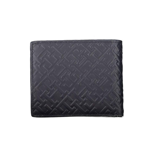 Tommy Hilfiger Blue Leather Men Wallet Tommy Hilfiger Dark Slate Gray