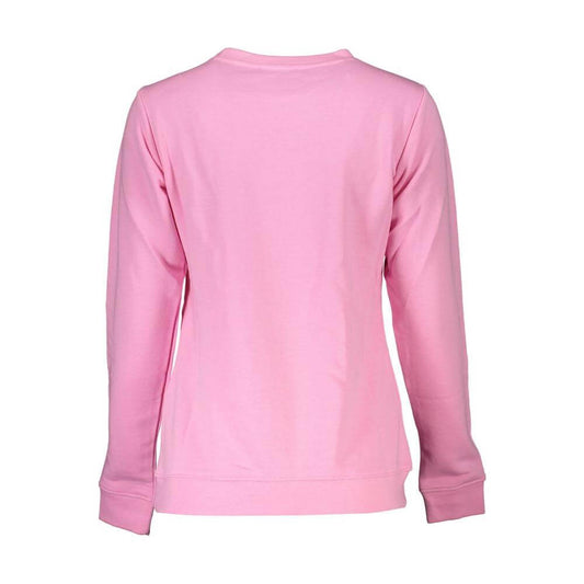 Cavalli Class Pink Cotton Sweater Cavalli Class Light Pink