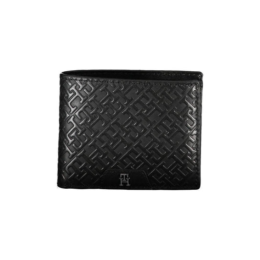 Tommy Hilfiger Elegant Leather Double Card Wallet Tommy Hilfiger Dark Slate Gray