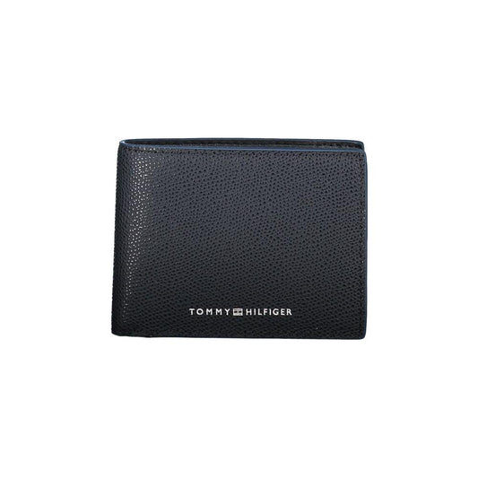 Tommy Hilfiger Elegant Dual Compartment Leather Wallet Tommy Hilfiger Dark Slate Gray