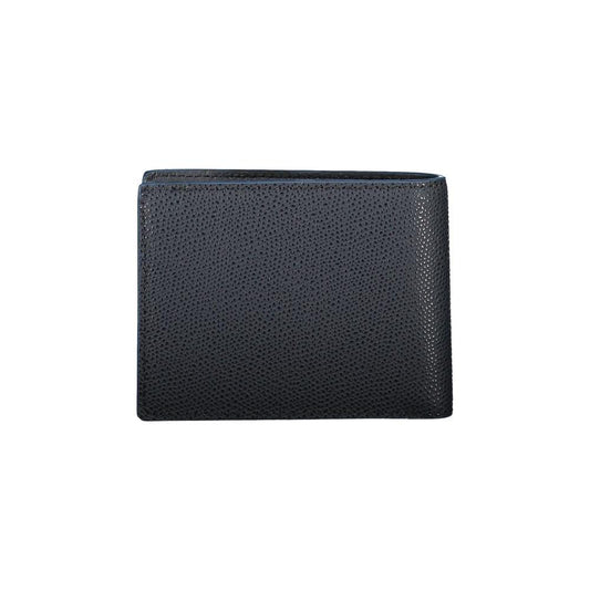 Tommy Hilfiger Elegant Dual Compartment Leather Wallet Tommy Hilfiger Dark Slate Gray
