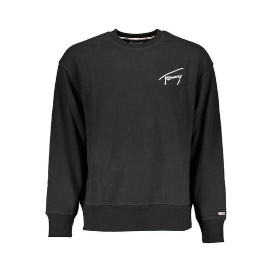 Tommy Hilfiger Black Cotton Men Sweater TO-37267-XL