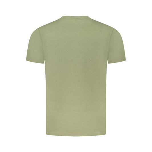 Cavalli Class Green Cotton Men T-Shirt Cavalli Class Dark Sea Green