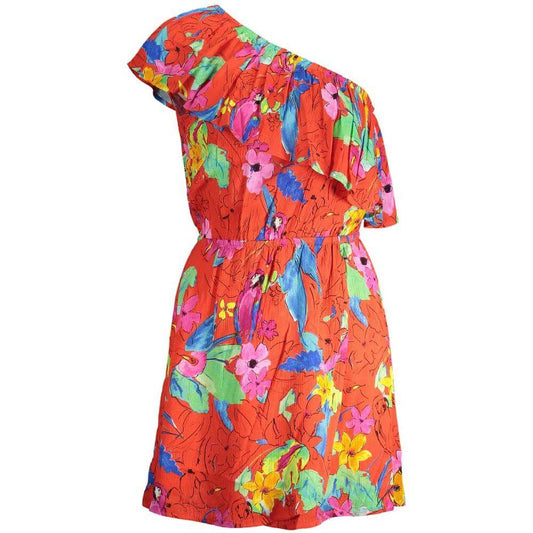 Desigual "Red Viscose Women Dress" Desigual Chocolate