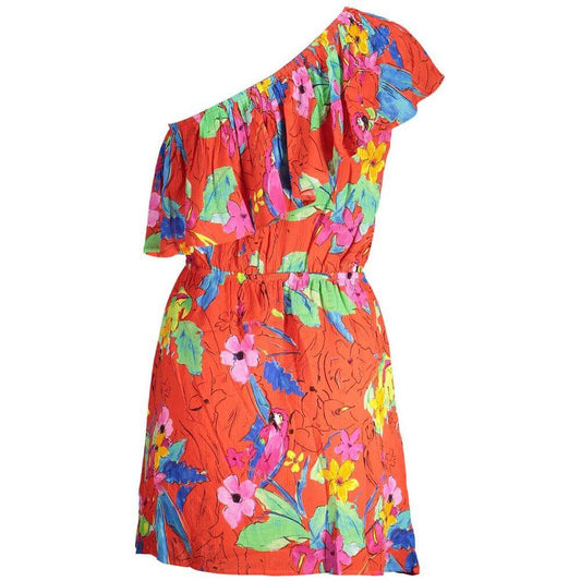 Desigual "Red Viscose Women Dress" Desigual Tomato