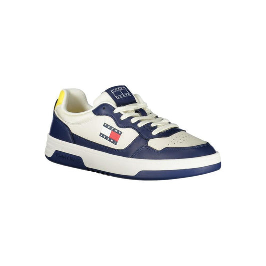 Tommy Hilfiger Blue Polyethylene Men Sneaker Tommy Hilfiger Light Gray