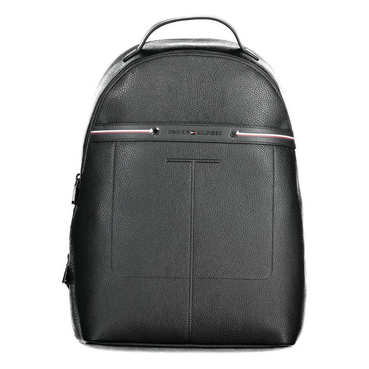 Tommy Hilfiger Black Polyethylene Men Backpack Tommy Hilfiger Dark Slate Gray