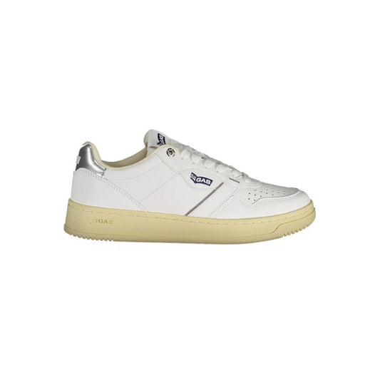 Gas White Artificial Leather Sneaker Gas Light Gray