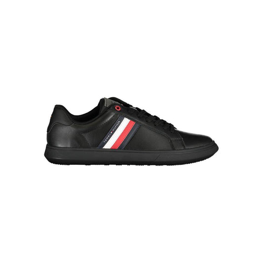 Tommy Hilfiger Chic Black Sneakers with Iconic Contrast Details Tommy Hilfiger Dark Slate Gray