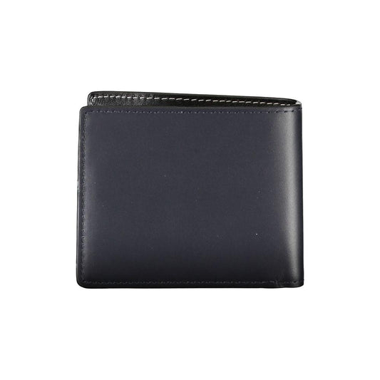 Tommy Hilfiger Elegant Blue Leather Bifold Wallet Tommy Hilfiger Dark Slate Gray