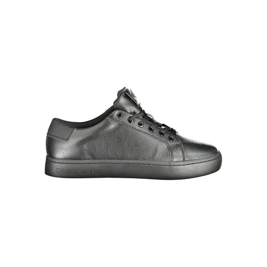 Calvin Klein Black Polyethylene Men Sneaker Calvin Klein Dim Gray