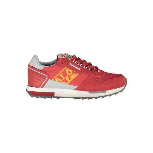 Napapijri Red Polyester Men Sneaker Napapijri Maroon