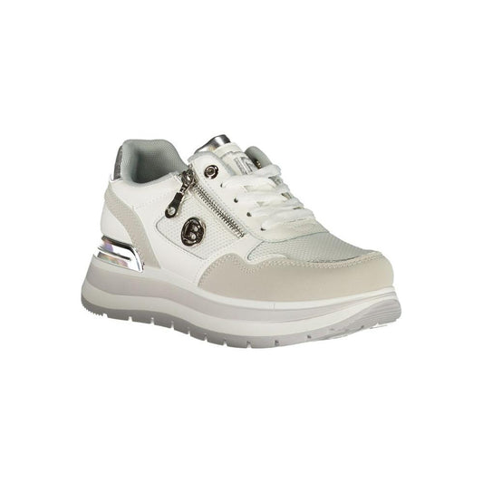 Laura Biagiotti White Polyester Women Sneaker Laura Biagiotti Gray